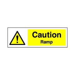 Caution - Ramp - Landscape Sign - LN3 CN050 CN