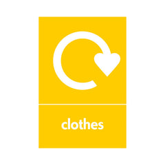 Clothes Recycling - Portrait Sign TCR013 TCR PT1