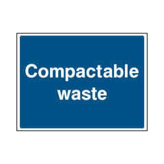 Compactable Waste - Landscape Sign - LN1 CN109 CN