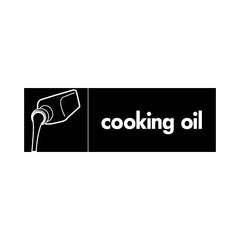 Cooking Oil & Icon - Landscape Sign HOR005 HOR LN3