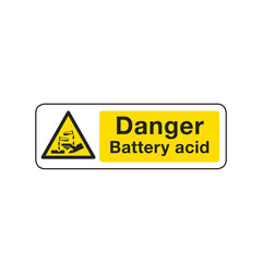 Danger Battery Acid Sign