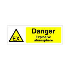 Danger Explosive Atmosphere - Landscape Sign - LN3 CD038 CD