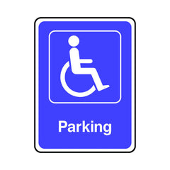 Disabled Parking - Portrait Sign DA010 DA PT1