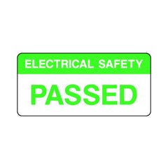 Electrical Safety Passed - Sticker Sheet QCS003 QCS ST1