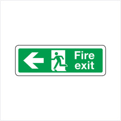 Fire Exit Arrow Left Sign