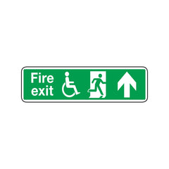 Fire Exit Handicapper Up Sign