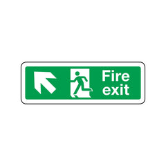 Fire Exit Left Up Alt Sign