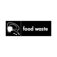 Food Waste & Icon - Landscape Sign HOR006 HOR LN3