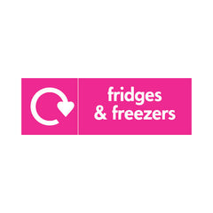 Fridges & Freezers Recycling - Landscape Sign ER069 ER LN3