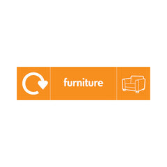 Furniture Recycling & Icon - Landscape Sign OR025 OR LN3