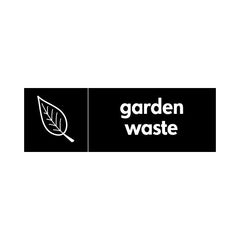 Garden Waste & Icon - Landscape Sign HOR007 HOR LN3