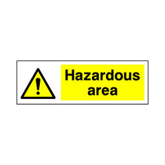 Hazardous Area - Landscape Sign - LN3 CD036 CD