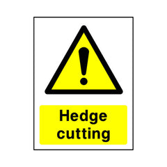 Hedge Cutting - Portrait Sign - PT1 CA029 CA