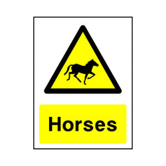 Horses & Symbol - Portrait Sign - PT1 CA006 CA