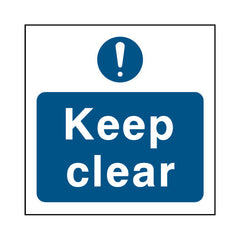 Keep Clear - Square Sign FP030 FP SQ1