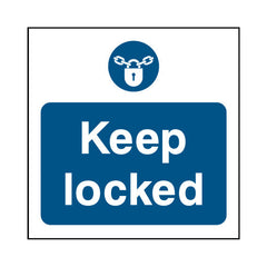 Keep Locked - Square Sign FP025 FP SQ1