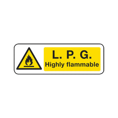 L.P.G Highly Flammable Sign