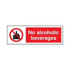 No Alcoholic Beverages - Landscape Sign GP057 GP LN3