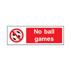 No Ball Games - Landscape Sign GP020 GP LN3