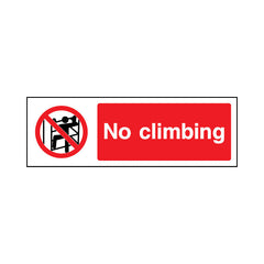 No Climbing - Landscape Sign GP049 GP LN3