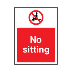 No Sitting - Portrait Sign GP095 GP PT1