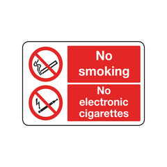 No Smoking - No Electronic Cigarettes Sign