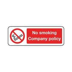 No Smoking Company Policy Sign