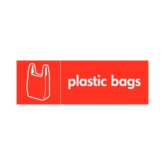 Plastic Bags & Icon - Landscape Sign PLA007 PLA LN3