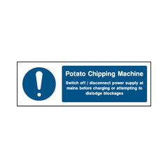 Potato Chipping Machine - Landscape Sign FPH061 FPH LN3