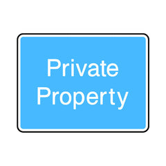 Private Property - Landscape Sign IS050 IS LN1