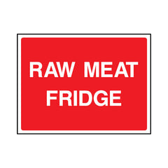 Raw Meat Fridge - Landscape Sign FPH086 FPH LN1