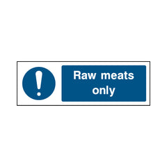 Raw Meats Only - Landscape Sign FPH058 FPH LN3