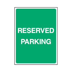 Reserved Parking - Portrait Sign P002 PA PT1