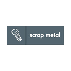 Scrap Metal & Icon - Landscape Sign MR020 MR LN3