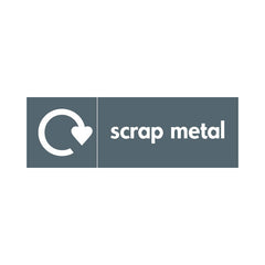 Scrap Metal Recycling - Landscape Sign MR009 MR LN3