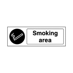 Smoking Area - Landscape Sign SP071 SP LN3