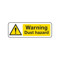 Warning Dust Hazard Sign