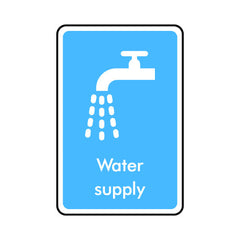 Water Supply - Portrait Sign IS015 IS PT1