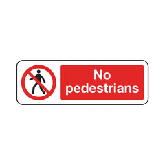 No Pedestrians Sign